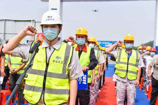 中冶天工集团联合青县住建局举办2020年青县建筑施工“安全生产月”应急演练活动