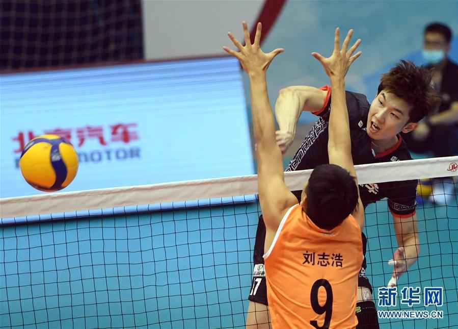 （体育）（5）排球——男排超级联赛：北京胜山东