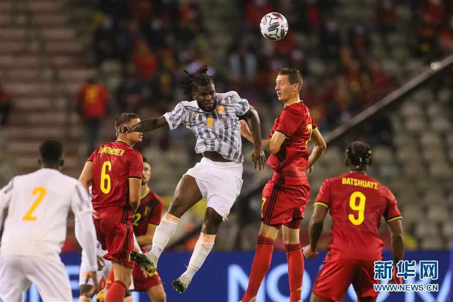 （体育）（10）足球——国际友谊赛：比利时平科特迪瓦