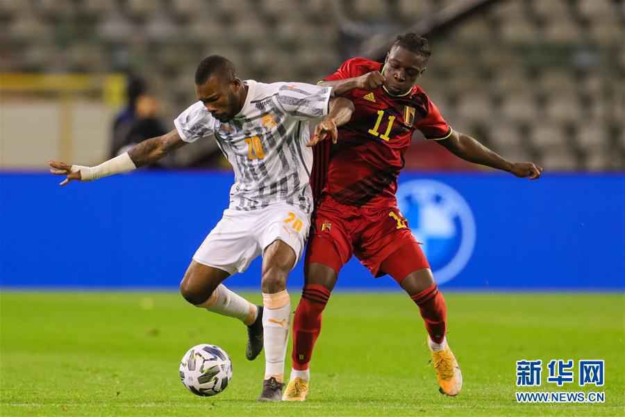 （体育）（14）足球——国际友谊赛：比利时平科特迪瓦