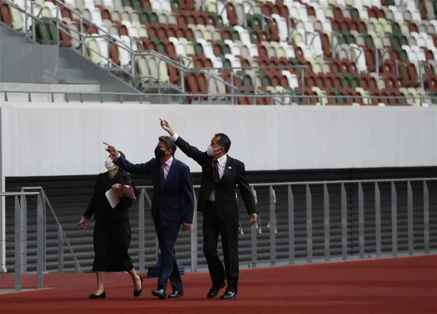 （体育）（5）世界田联主席参观东京奥运会主场馆