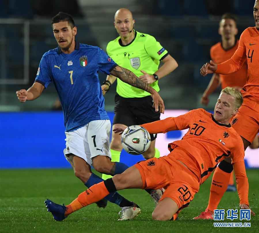 （体育）（1）足球——欧国联：意大利战平荷兰