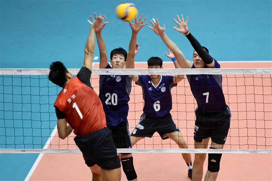 （体育）（6）排球——全国男排锦标赛：河北队胜天津队