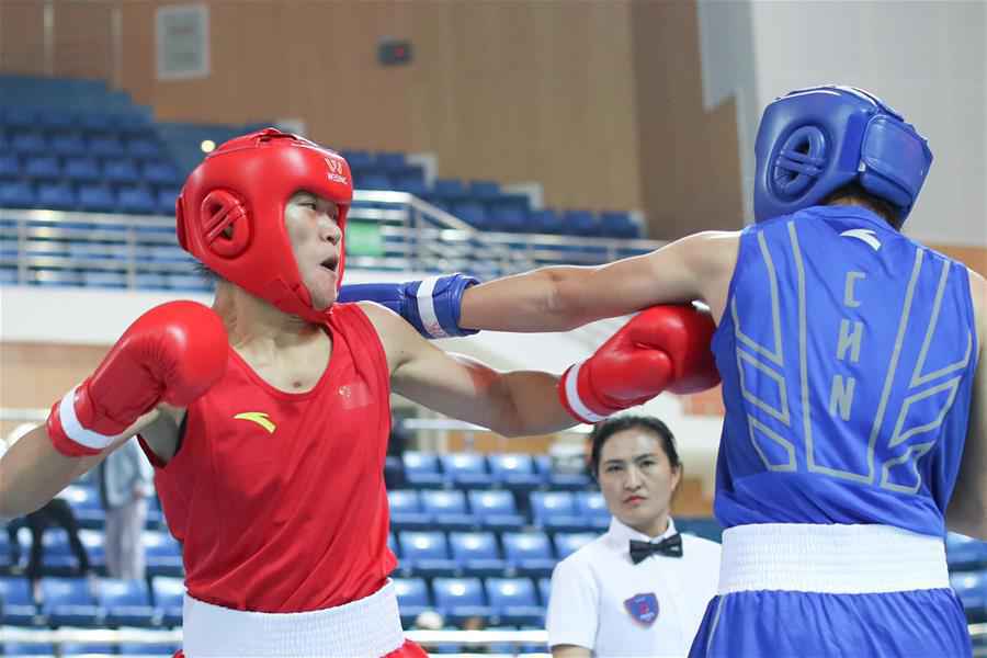 （体育）（3）拳击——全国女子锦标赛：谷红晋级四强