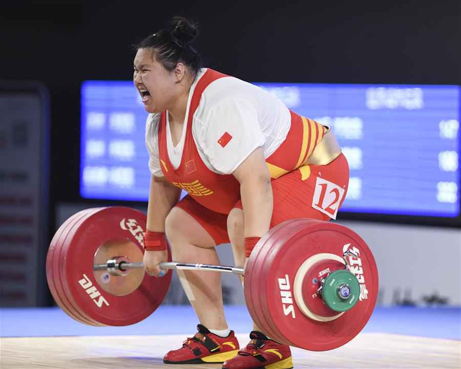 （体育）（3）举重——全国女子举重锦标赛：李雯雯夺得87公斤以上级A组冠军