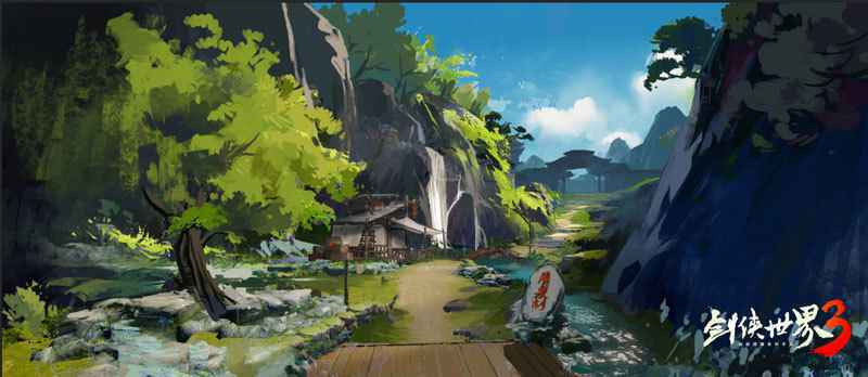 江湖美景尽收于此 《剑侠世界3》场景概念原画曝光