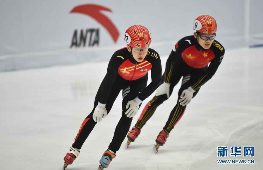 短道速滑——全国冠军赛：韩天宇获男子500米第六名