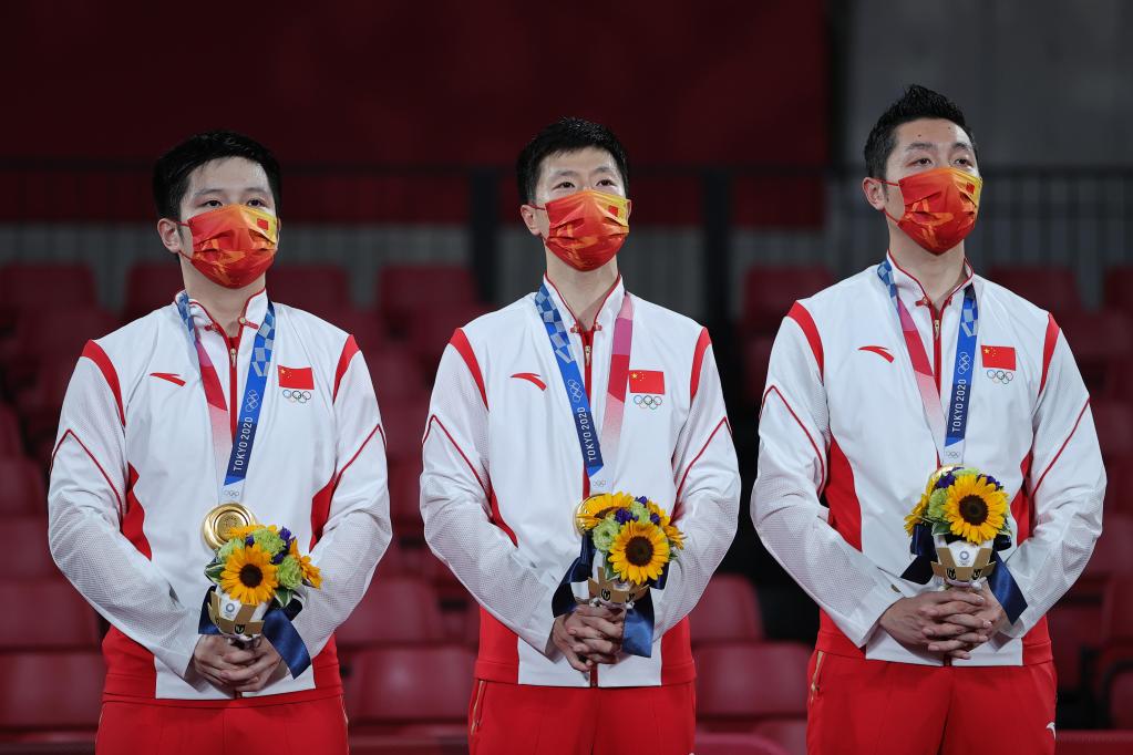 中国男乒零封德国卫冕奥运金牌