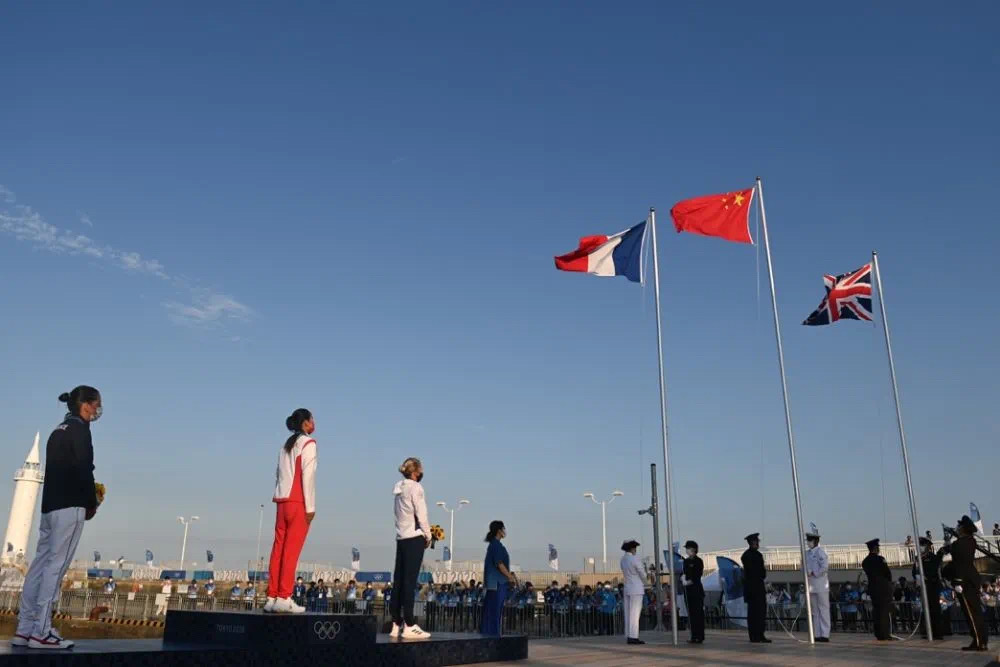 我在现场·我在东京拍奥运丨中国国歌在江之岛奏响，这是最好的告慰！