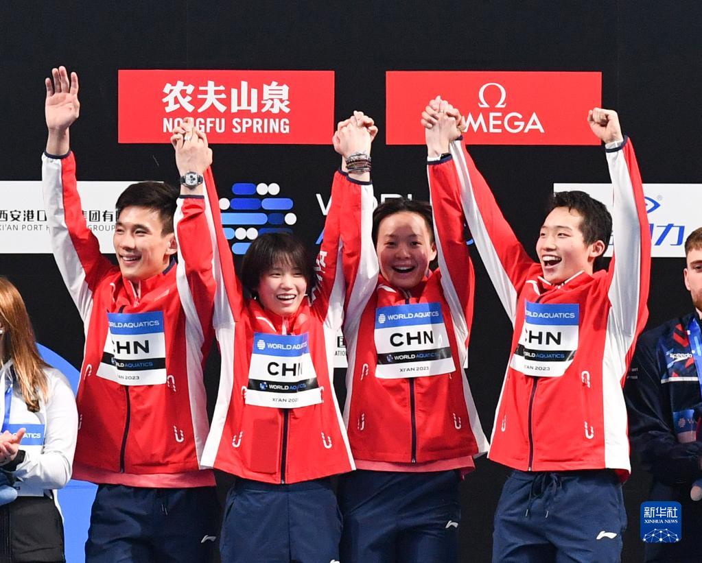  跳水世界杯西安站：中国队混合团体夺冠