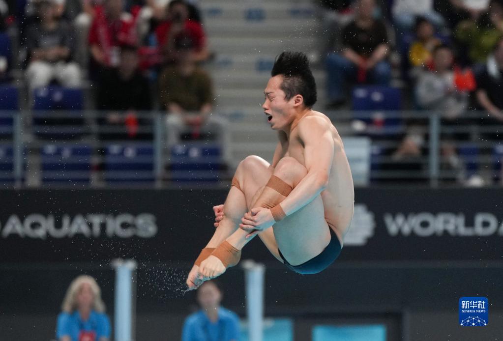  跳水世界杯西安站男子3米板：王宗源晋级决赛