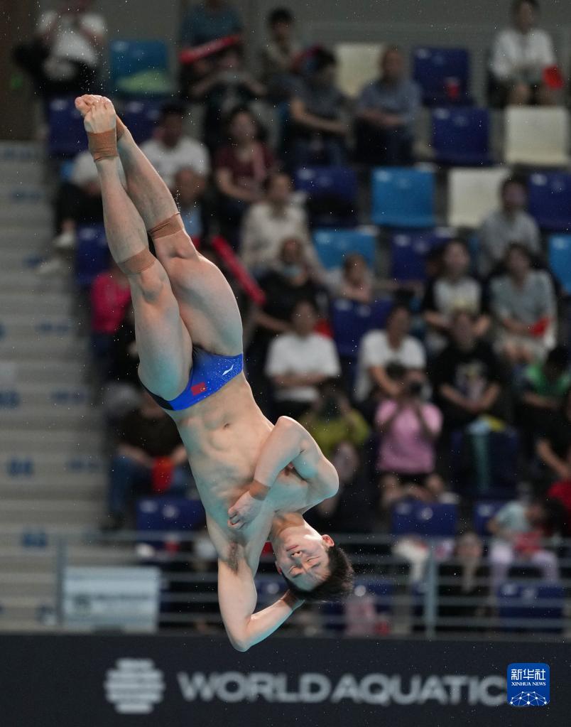  跳水世界杯西安站男子3米板：王宗源晋级决赛