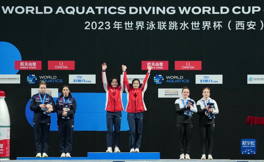  跳水世界杯西安站：昌雅妮/陈艺文获女子双人3米板冠军