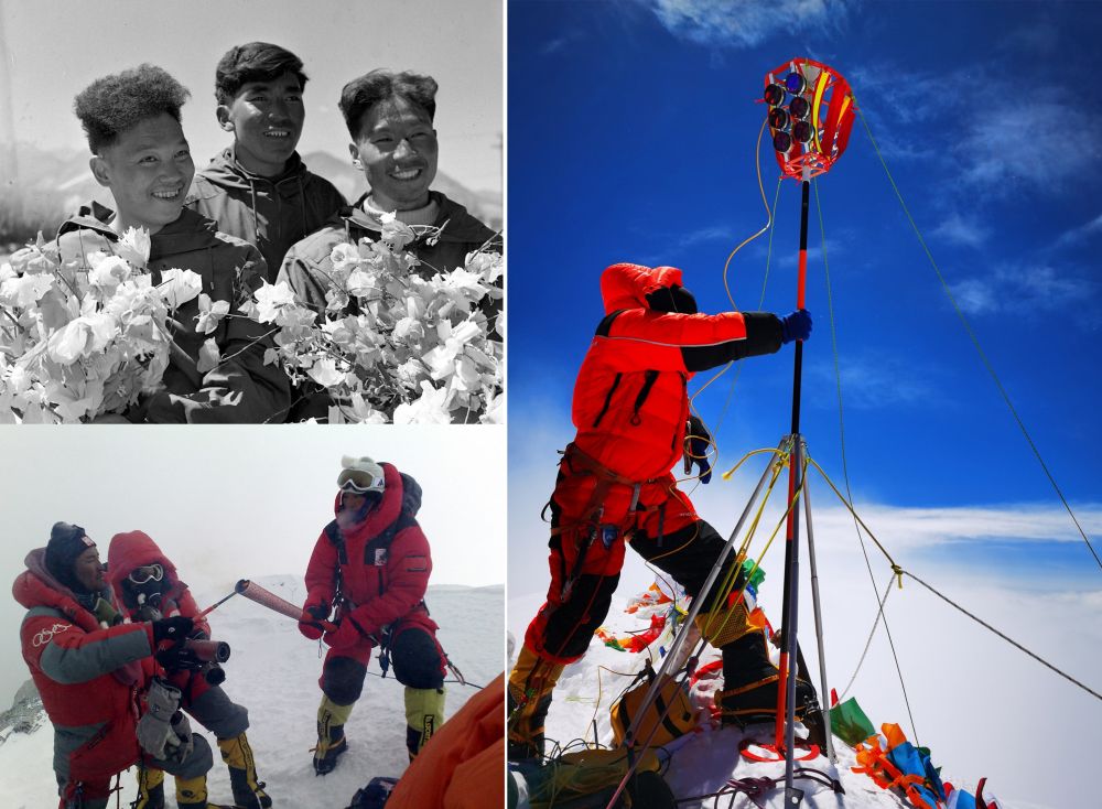  中国登山者勇攀“地球之巅”致敬人类首次登顶珠峰70周年